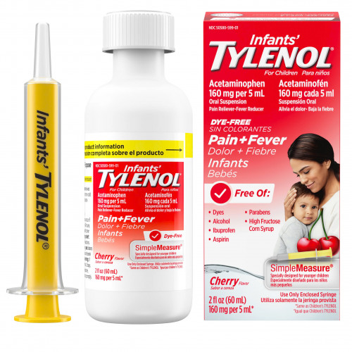 Siro hạ sốt Tylenol Infants' Pain+Fever Cherry 60ml